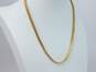 10k Yellow Gold Chunky Flattened Chain Necklace 13.2g image number 2