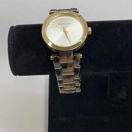 Designer Michael Kors Gold-Tone MK-4314 Tortoise Analog Wristwatch