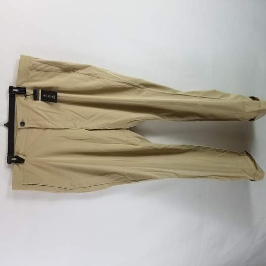 Alfani Men Khaki Stretch Flat Front Dress Pants XXL 40 NWT image number 1