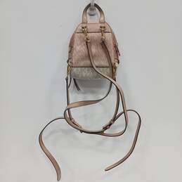 Michael Kors Rhea Pink Leather Mini Backpack alternative image