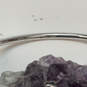 Designer Kate Spade Silver-Tone Classic Bow Shape Hinged Bangle Bracelet image number 4