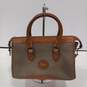 Dooney & Bourke brown and tan leather bag image number 1