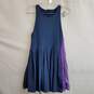 Fourlaps blue and purple colorblock tennis dress built in shorts M image number 1