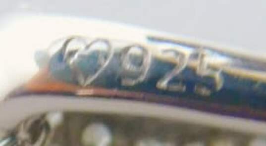 925 1.09 CTTW Diamond Cross Pendant Necklace 6.1g image number 3
