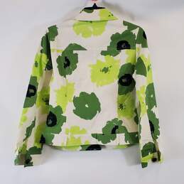 Berek Women Green Abstract Jean Jacket S NWT alternative image