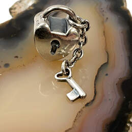 Designer Pandora S925 ALE Sterling Silver Key To My Heart Chain Charm