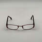 Womens Trista 9084 Satin Berry Full Rim Rectangle Eyeglasses Frame w/ Case image number 3