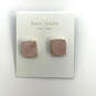 Designer Kate Spade Pink Crystal Quartz Square Shape Stud Earring image number 1