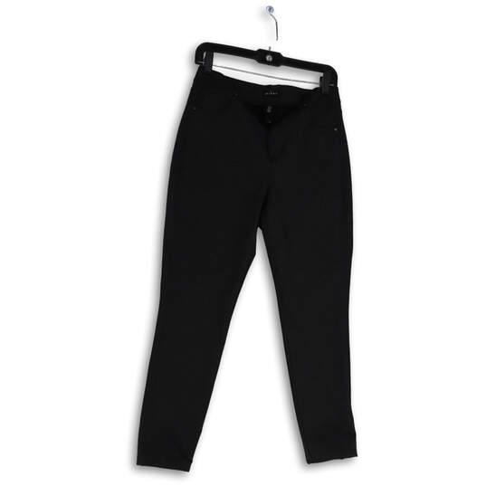 Womens Black Dark Wash Pockets Stretch Denim Skinny Leg Jeans Size 6 image number 1