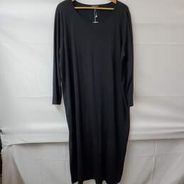 Eileen Fisher Black Maxi Dress Women's 3X NWT