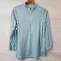 Patagonia Baby Blue LS 1/2 Zip Pullover Shirt Women's XL image number 1