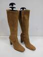 Women's Candies Tan Knee High Brown Boots Faux Suede Sz 7.5M image number 1