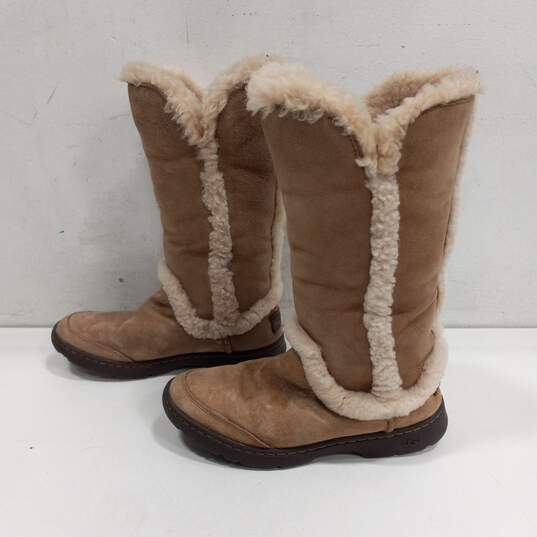 UGG Leather Womens Boots Brown 6 image number 2