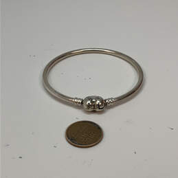 Designer Pandora 925 ALE Sterling Silver Heart Clasp Bangle Bracelet alternative image
