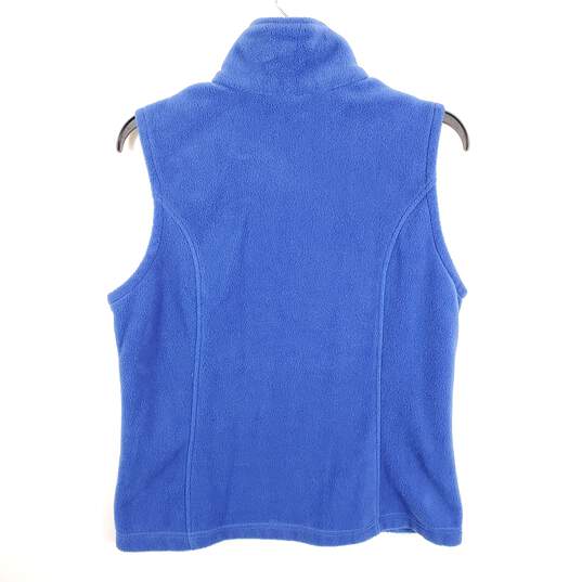 Columbia Women Blue Fleece Vest M image number 2