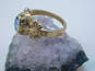 Vintage 10K Yellow Gold Blue Spinel 2001 Herbert H. Dow H.S. Class Ring 2.9g image number 4