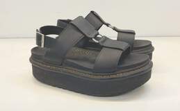 Dr Martens Leather Cut Out Platform Sandals Black 9