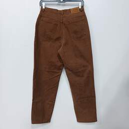 Lauren Ralph Lauren Women's Brown Cotton Jeans Pants Size 10P alternative image