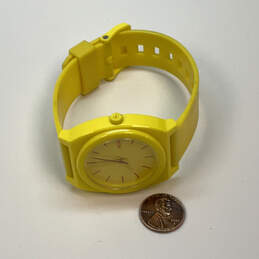 Designer Time Teller P Yellow Round Dial Adjustable Analog Wristwatch alternative image