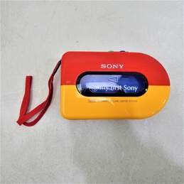 Vintage SONY Walkman WM-3300 Cassette Player My First Sony W/ Headphones alternative image