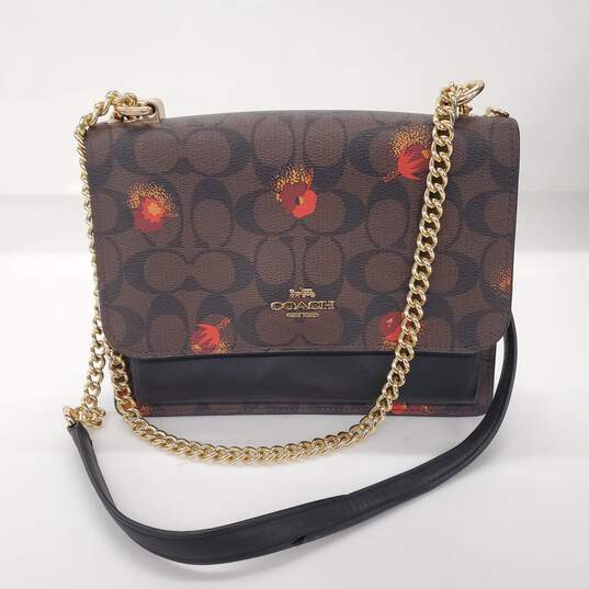 Coach Klare Crossbody in Signature Canvas with Pop Floral Print image number 1