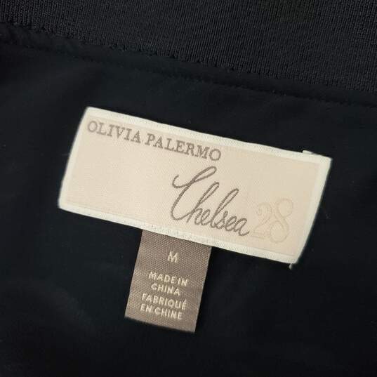 Olivia Palermo Chelsea Blue Velvet Full Zipper Jacket Size M image number 3