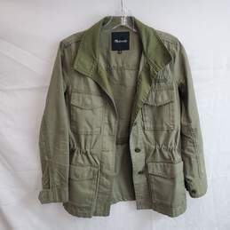 Madewell Olive Green Full Button Up Utility Jacket Size XS