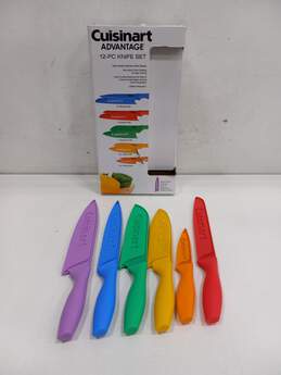 Cuisinart Advantage Bundle of 6 Assorted Kitchen Knives w/Matching Knife Guards and Box