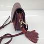 Rebecca Minkoff Mini Burgundy Red Leather & Suede Crossbody Bag AUTHENTICATED image number 6