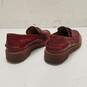 Coach Leather Penny Loafers Red 5 image number 4