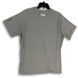 Mens Gray Heat Gear Short Sleeve Crew Neck Pullover T-Shirt Size LG alternative image