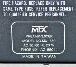 MTX Model MX1550 4-Channel DJ Preamplifier/Mixer w/ Power Cable alternative image