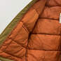 NWT Mens Green Tan Long Sleeve Pockets Full-Zip Puffer Jacket Size Medium image number 4