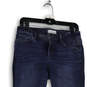 Womens Blue Distressed Denim Medium Wash Pockets Skinny Leg Jeans Size 27 image number 1
