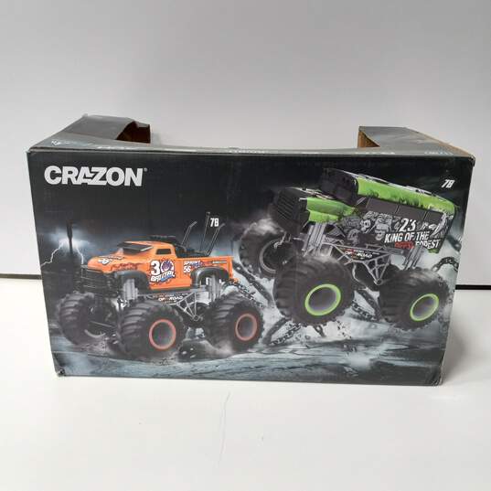 Crazon Remote Control 1:16 Orange Monster Truck Toy image number 2