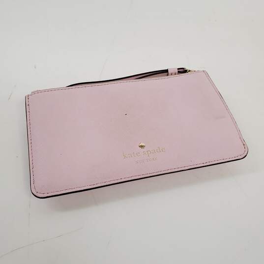 Kate Spade New York Pink Leather Wristlet Wallet image number 1