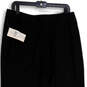 NWT Womens Black Flat Front Straight Leg Regular Fit Dress Pants Size 14P image number 4