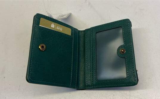 Fossil Bi Fold Wallet Green Leather image number 7