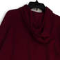 Womens Purple Long Sleeve Drawstring Cropped Pullover Hoodie Size Small image number 3