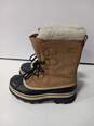 Sorel Men's Caribou Tan Leather Waterproof Boots Size 7 image number 4