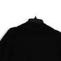 Womens Black Knitted Long Sleeve Mock Neck Pullover Sweater Size Large image number 4