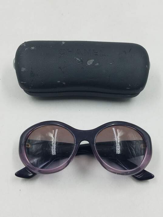 Prada Gradient Lilac Oval Sunglasses image number 1