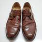 MEN'S JOHNSTON & MURPHY BROWN LEATHER BUCKLE LOAFERS SIZE 9.5 image number 3