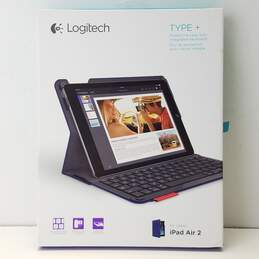 Logitech Type + Bluetooth Folio Keyboard Case for iPad Air 2-SOLD AS IS, UNTESTED
