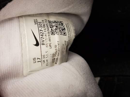 Size 17 - Nike LeBron Witness 4 White Black Basketball Shoes image number 5