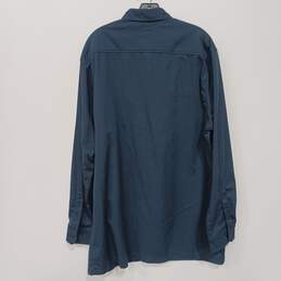 Carhartt Men's LS Blue Button Up Shirt Size XL Tall alternative image