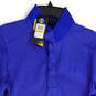 NWT Mens Blue Collared Long Sleeve Pullover Sweater Size Small image number 1