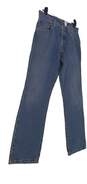 Mens Blue Denim Medium Wash Pockets Casual Straight Jeans Size 34x30 image number 3