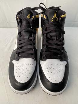 Black/White/Gold Air Jordans 554724-177 Size 9