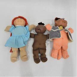 Lot of 3 vintage 1978-1982 Cabbage Patch Kid Dolls